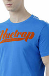 Huetrap Blue Mens Short Sleeve Graphic Printed Tshirt-HT17MKGRASUR01128