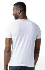 Huetrap White Mens Short Sleeve Graphic Printed Tshirt-HT15MKGRAWHT00053