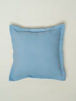 Solid Powder Blue 100% cotton plain cushion cover for sofa-240455038