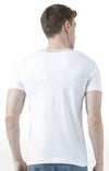 Huetrap White Mens Short Sleeve Graphic Printed Tshirt-HT17MKGRAWHT00861