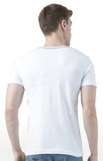 Huetrap White Mens Short Sleeve Graphic Printed Tshirt-HT17MKGRAWHT00861