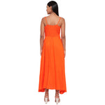 Aawari Rayon Front Open Gown For Girls and Women Orange-AM097-Orange