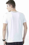 Huetrap White Mens Short Sleeve Graphic Printed Tshirt-HT17MKGRAWHT00692