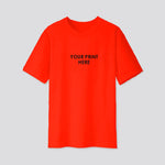 Red Round Neck 100% Cotton Customized T-Shirts - 180 GSM