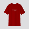 Maroon Round Neck 100% Cotton Customized T-Shirts - 180 GSM