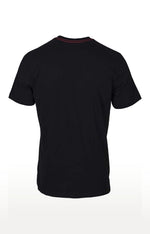 Huetrap Black Mens Short Sleeve Graphic Printed Tshirt-HT16MKGRABLK00432