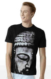 Huetrap Black Mens Short Sleeve Graphic Printed Tshirt-HT16MKGRABLK00300