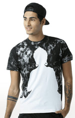 Huetrap White Mens Short Sleeve Graphic Printed Tshirt-HT16MKGRAWHT00262