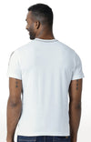 Huetrap White Mens Short Sleeve Graphic Printed Tshirt-HT16MKGRAWHT00412