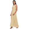 Aawari Rayon Plain Gown For Girls and Women Chikoo-AM086-Chikoo