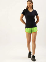 Women Green Lounge Essential Fit Shorts