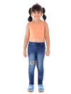 Naughty Ninos Girls Happy Denim Washed Jeggings