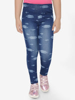 Naughty Ninos Printed Rich Denim Jeggings