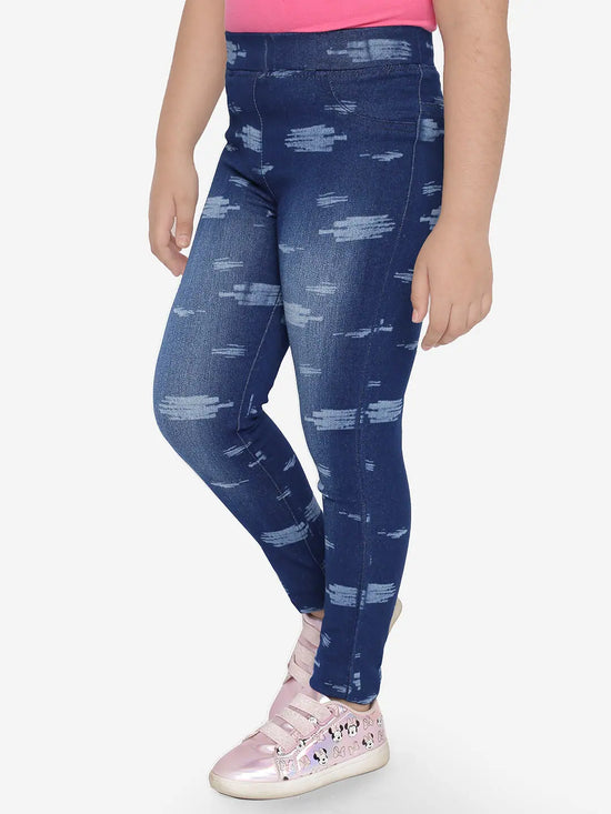 Naughty Ninos Printed Rich Denim Jeggings