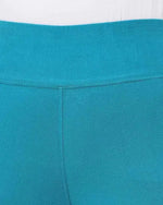 Adorna Women's Stretchable Leggings - Teal Green