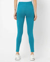 Adorna Women's Stretchable Leggings - Teal Green