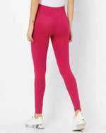 Adorna Women's Stretchable Leggings - Magenta