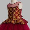 Toy Balloon Kids Blush Maroon Hi-Low Skirt girls party wear dress