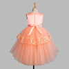 Toy Balloon Kids Beauty Peach Hi-Low girls party wear dress