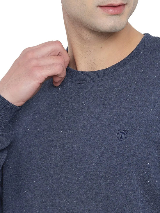 Trufit Men's Navy Full Sleeves Sweatshirt