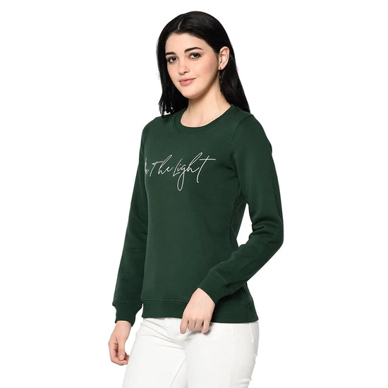 Trufit Green Women's Full Sleeve Sweatshirt