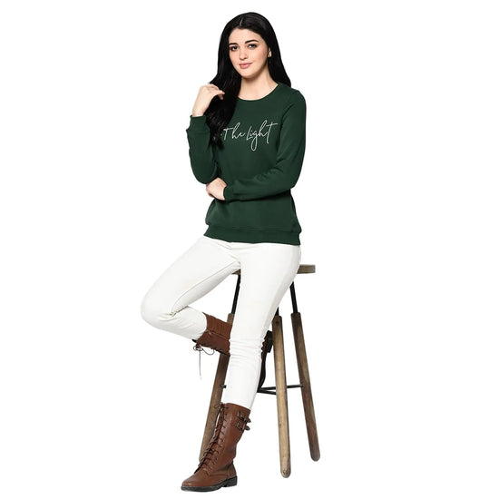 Trufit Green Women's Full Sleeve Sweatshirt