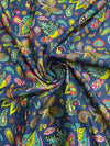 Poly Modal Satin Paisley Digital Printed Fabric