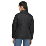 Women Solid Black Jacket