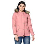 Women Solid Standard Pink Full Sleeve Jacket