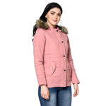 Women Solid Standard Pink Full Sleeve Jacket