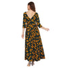 Adults-Women Dark Green Printed Maxi Dress