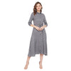 Adults-Women Grey A-Line Dress