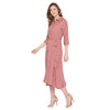 Adults-Women Dusty Pink A-Line Dress