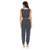 Women Printed Standard Navy Blue Jumpsuits & Sets