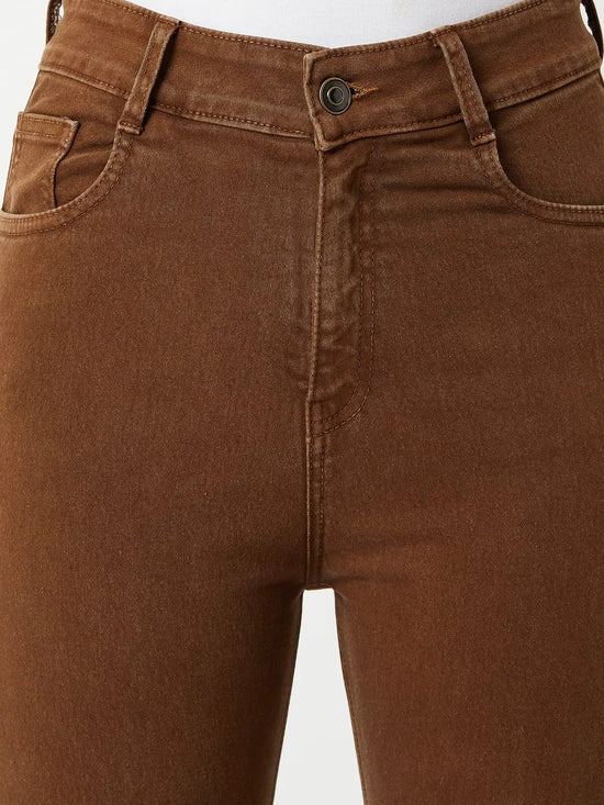 Cotton Back to you Denim Pant Brown