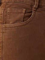 Cotton Back to you Denim Pant Brown