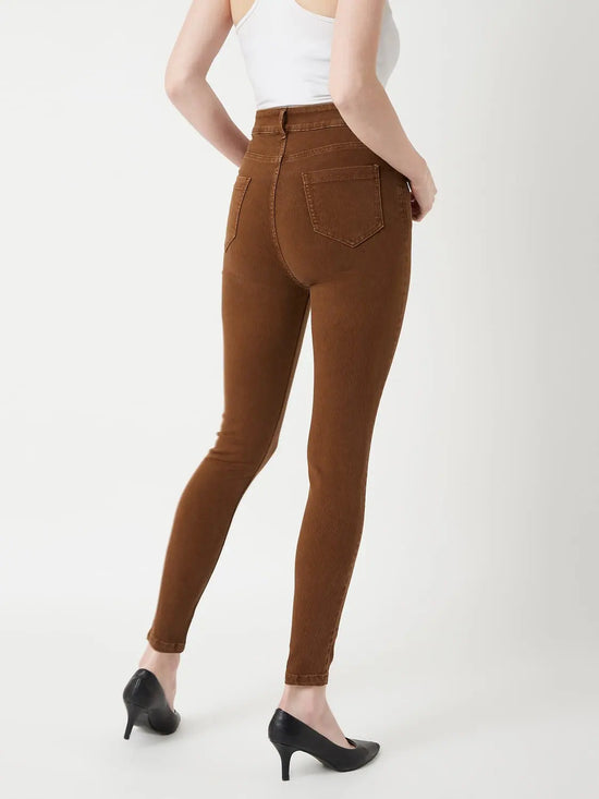 Cotton Back to you Denim Pant Brown