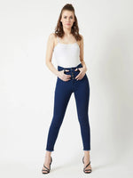 Cotton Flower Child Denim Jeans Navy Blue