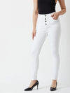 Cotton Self Love Club White Jeans White