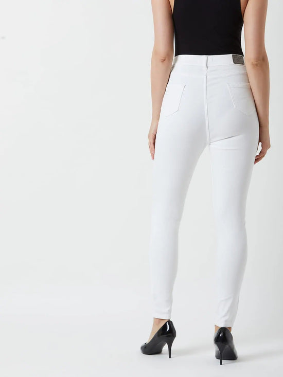 Cotton Self Love Club White Jeans White