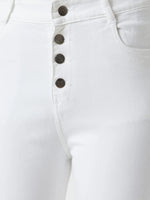 Cotton Self Love Club White Jeans White