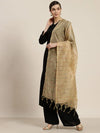 Juniper Gold Chanderi Woven Dupatta-2565GOLD-FREESIZE