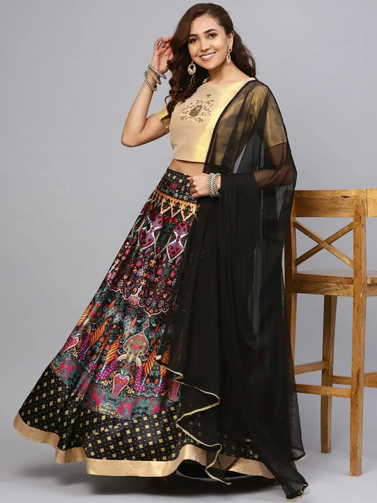 Juniper Black Net Solid Dupatta