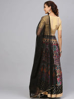 Juniper Black Net Solid Dupatta