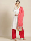 Juniper Red & Mustard Cotton Voile Dupatta