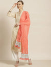 Juniper Coral Cotton Voile Solid Dupatta