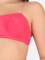 Clovia Cotton Rich Non-Padded Non-Wired Bra with Detachable Transparent Straps