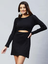 Rigo Women Black Cutout Dress