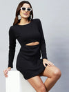 Rigo Women Black Cutout Dress