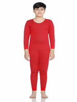 Bodycare Unisex Sets Round Neck Full Sleeves Pack Of 1-Red